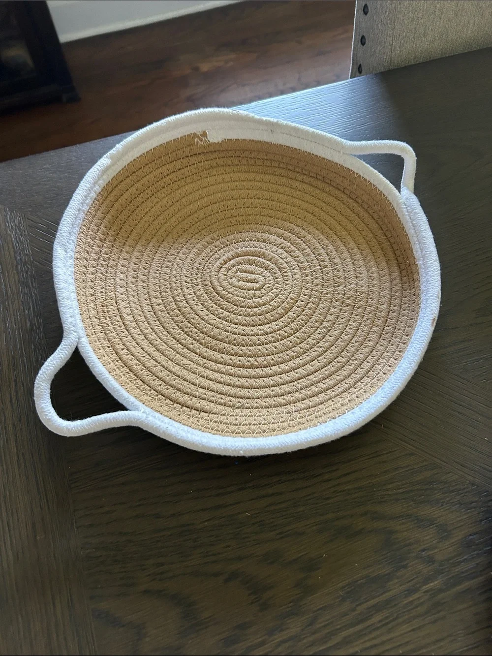 WEAVE Serving tray with 7coasters and additional basket, entertaining piece